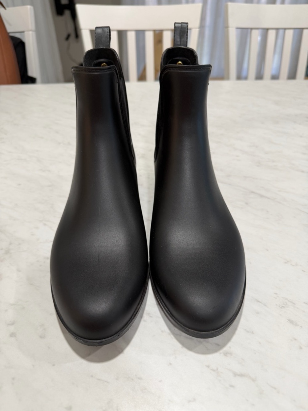 Black Chelsea Rain Boots